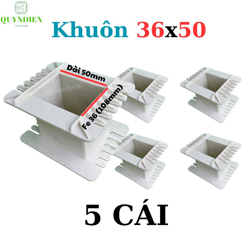 Khuôn nhựa quấn biến áp Fe silic 36x50mm
