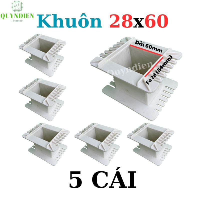 Khuôn nhựa quấn biến áp Fe silic 28x60mm