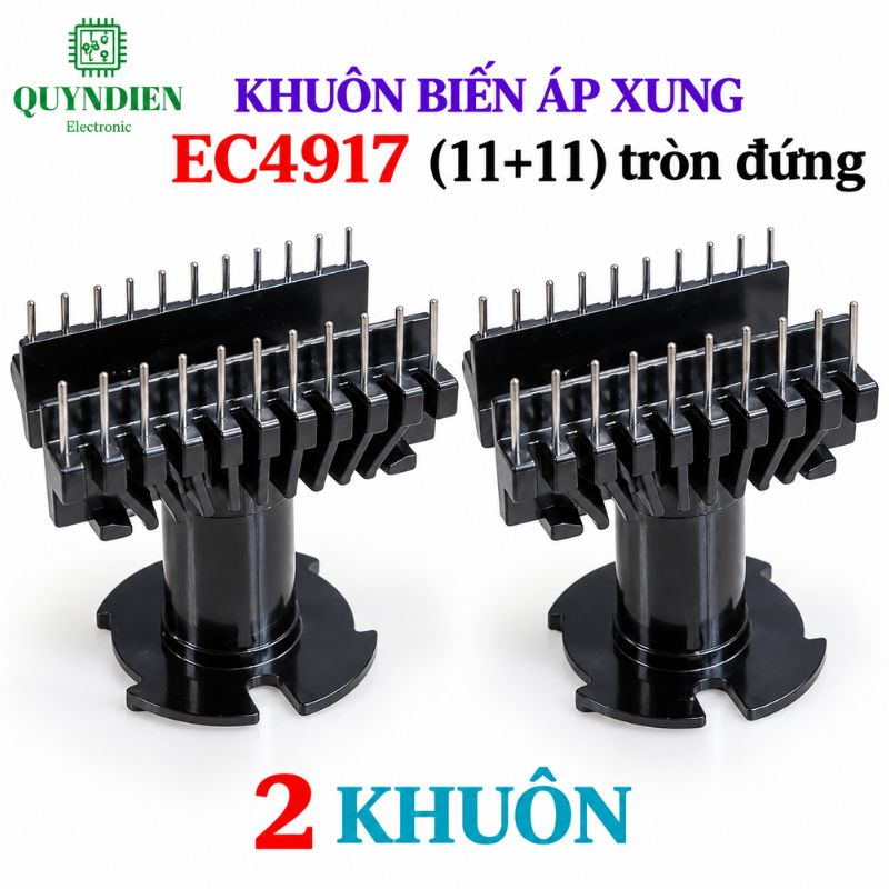 Khuôn EC4917 (11+11 Chân) Dùng Lõi Ferrit EC49