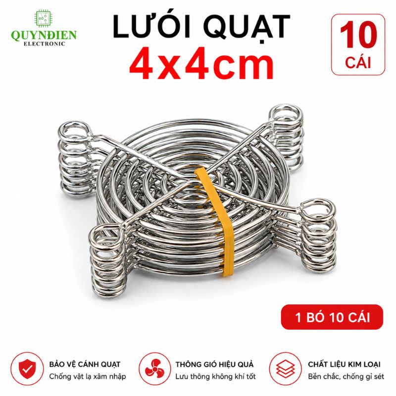 Tấm lưới bảo vệ quạt tản nhiệt 4x4cm