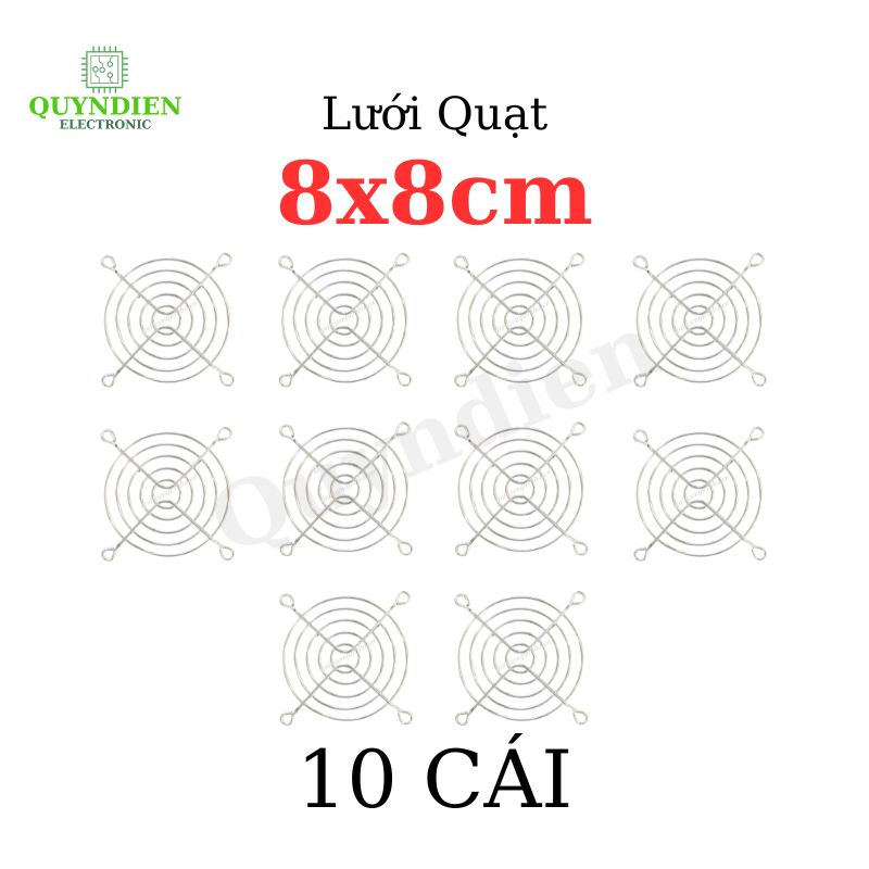 Tấm lưới bảo vệ quạt tản nhiệt 8x8cm