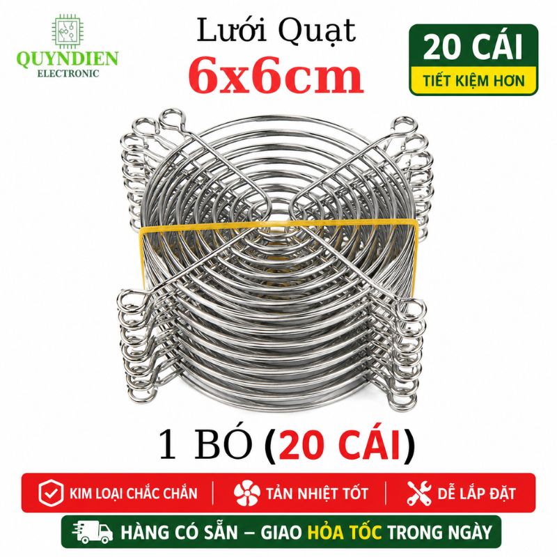 Tấm lưới bảo vệ quạt tản nhiệt 6x6cm