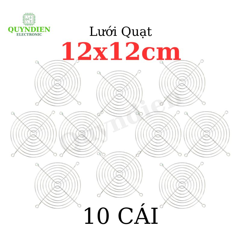 Tấm lưới bảo vệ quạt tản nhiệt 12x12cm