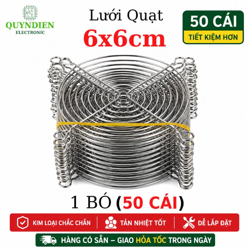 Tấm lưới bảo vệ quạt tản nhiệt 6x6cm