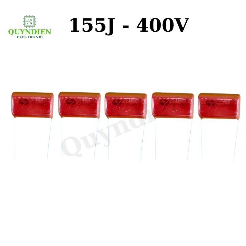 Tụ Kẹo Nâu Đỏ CL21 155J 400V - Túi 5 Tụ