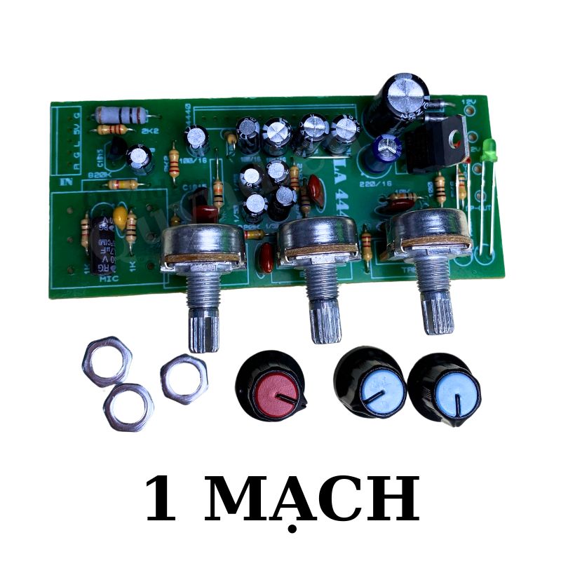 Mạch khuếch đại âm thanh LA4440 có chỉnh TREBLE BASS 19W, DC 12V-14V chưa có IC