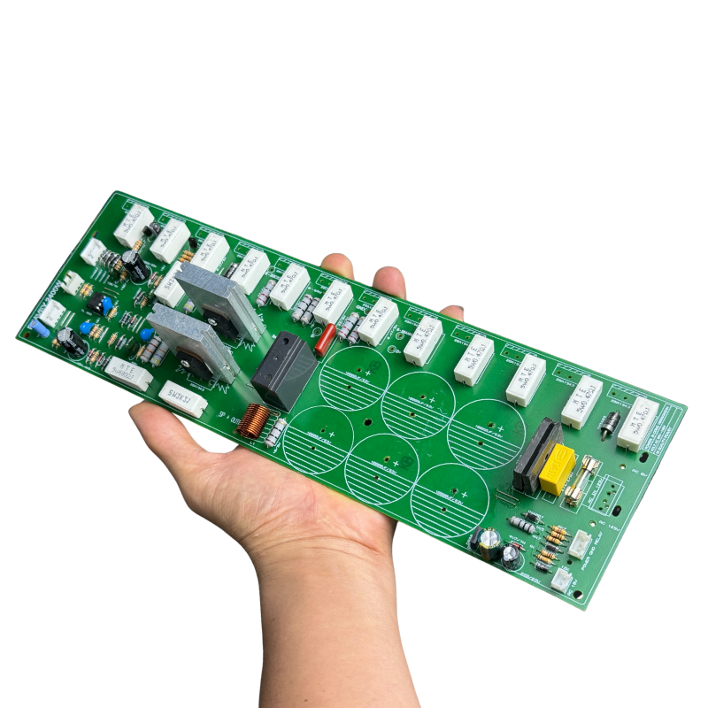 Mạch công suất nguồn đơn 12 sò 1 kênh (phíp gỗ fr1) 105VAC đến 130VAC