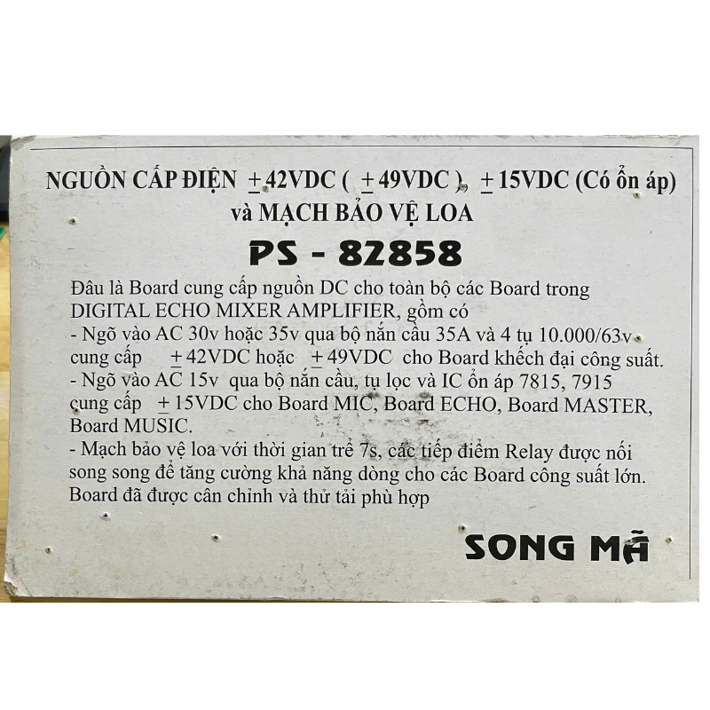 Bo nguồn 4 tụ dùng cho bo khuếch đại công suất