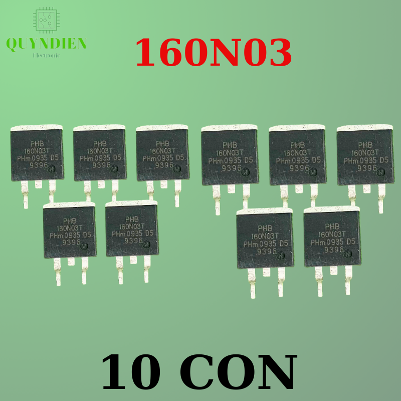 Mosfet chống ngược 160N03 Dán SMD Kênh N-CH 160A 30V TO-263