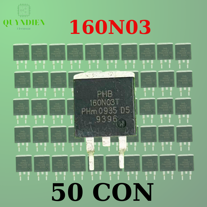 Mosfet chống ngược 160N03 Dán SMD Kênh N-CH 160A 30V TO-263