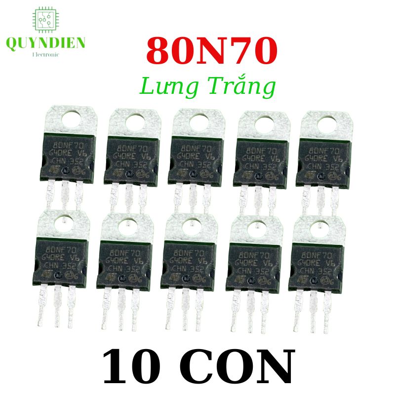 Mosfet 80N70 tháo máy Lưng Trắng