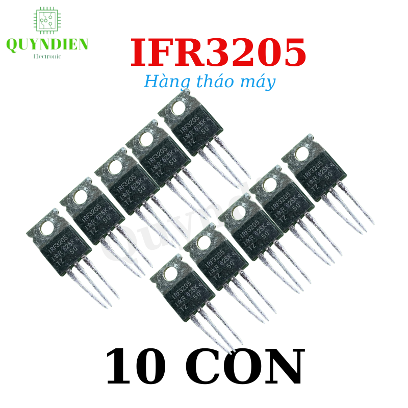 Mosfet IRF3205 chính hãng IR 55V 110A " hàng tháo máy lưng đồng"