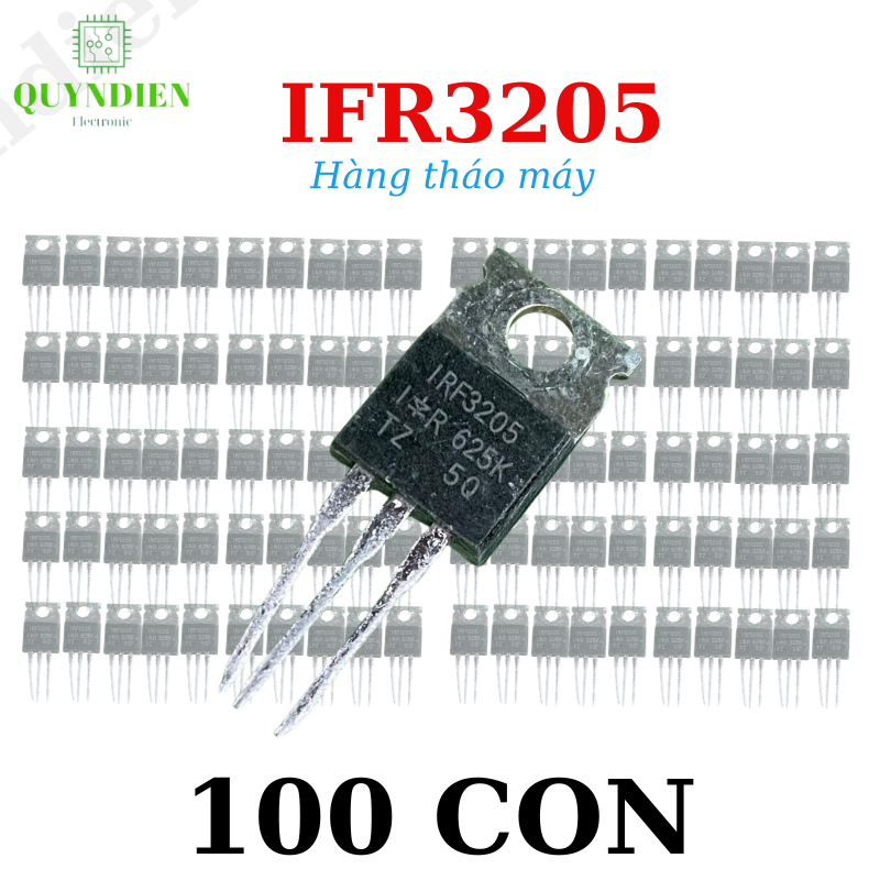 Mosfet IRF3205 chính hãng IR 55V 110A " hàng tháo máy lưng đồng"