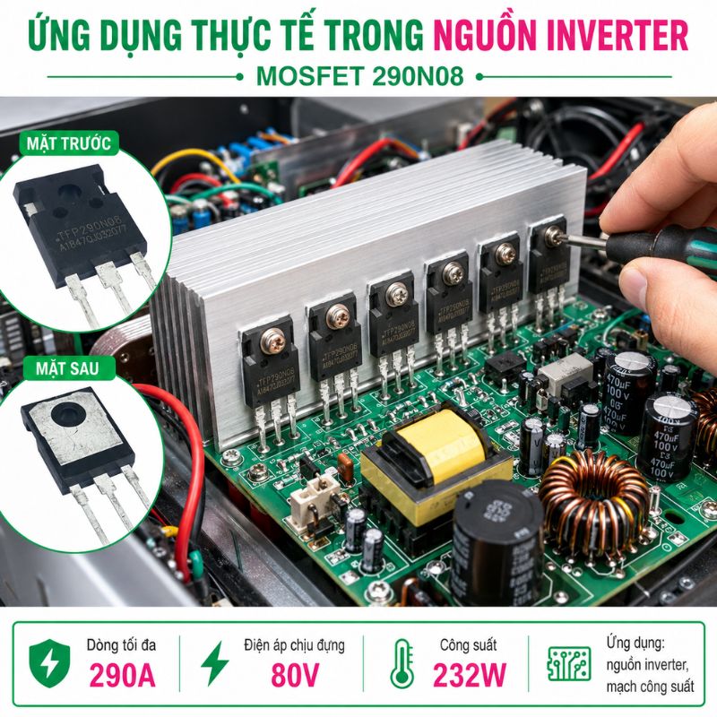 TEF290N08 MOSFET 290A 80V hàng Mới