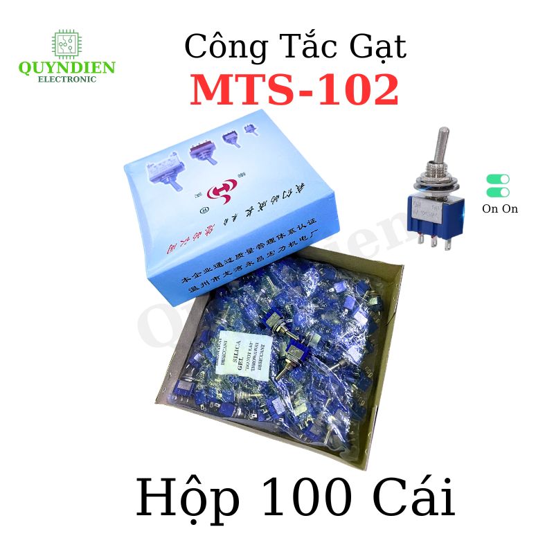 Công tắc gạt 2 vị trí MTS-102 loại tốt-Hộp 100 Cái
