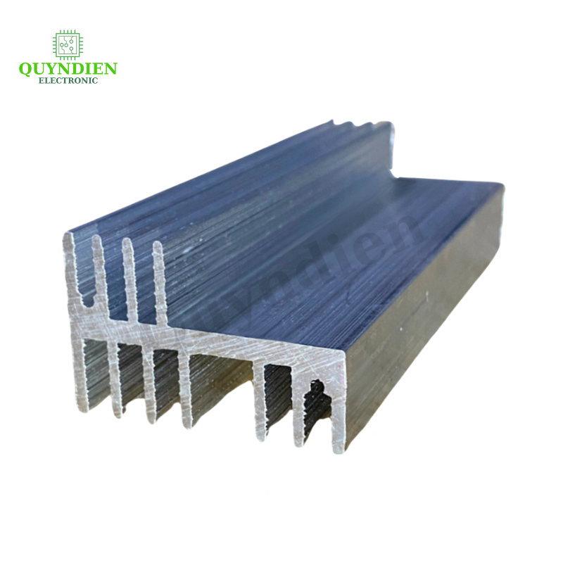 Nhôm tản nhiệt 2 tầng 7 cánh dài 1mét nhôm 2 vế 1000x44x29mm