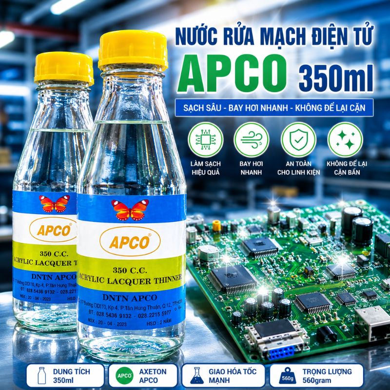 Nước Rửa Mạch Main Điện Tử 350ml Axeton