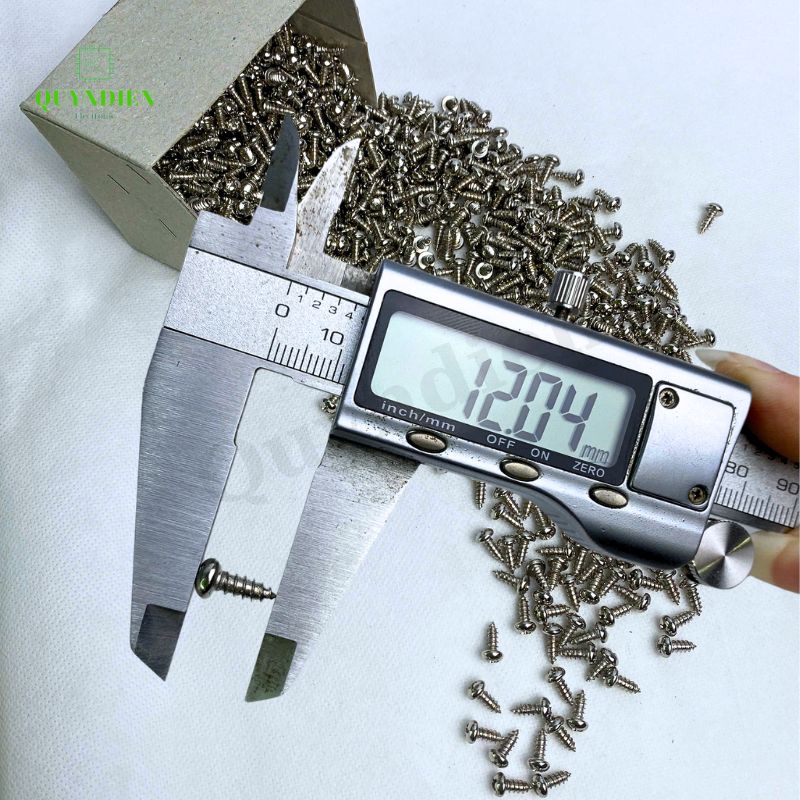 Ốc vít Thái M4x11mm ren xoắn đầu Tròn dài 11mm - 100 Con