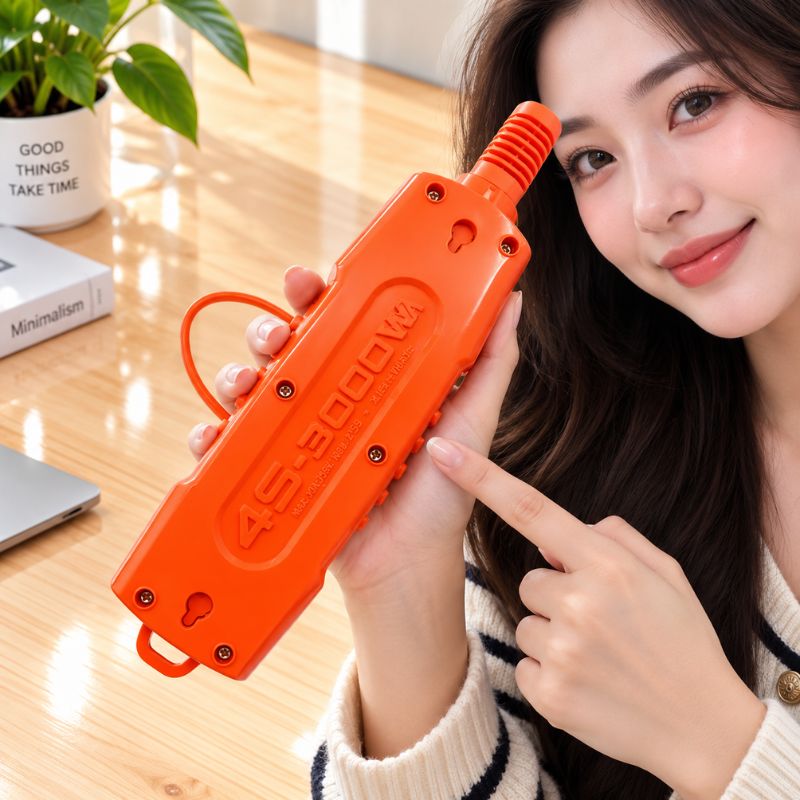 Ổ Cắm Nút Nguồn Siêu Tải 4 Lỗ Thẳng 6000W