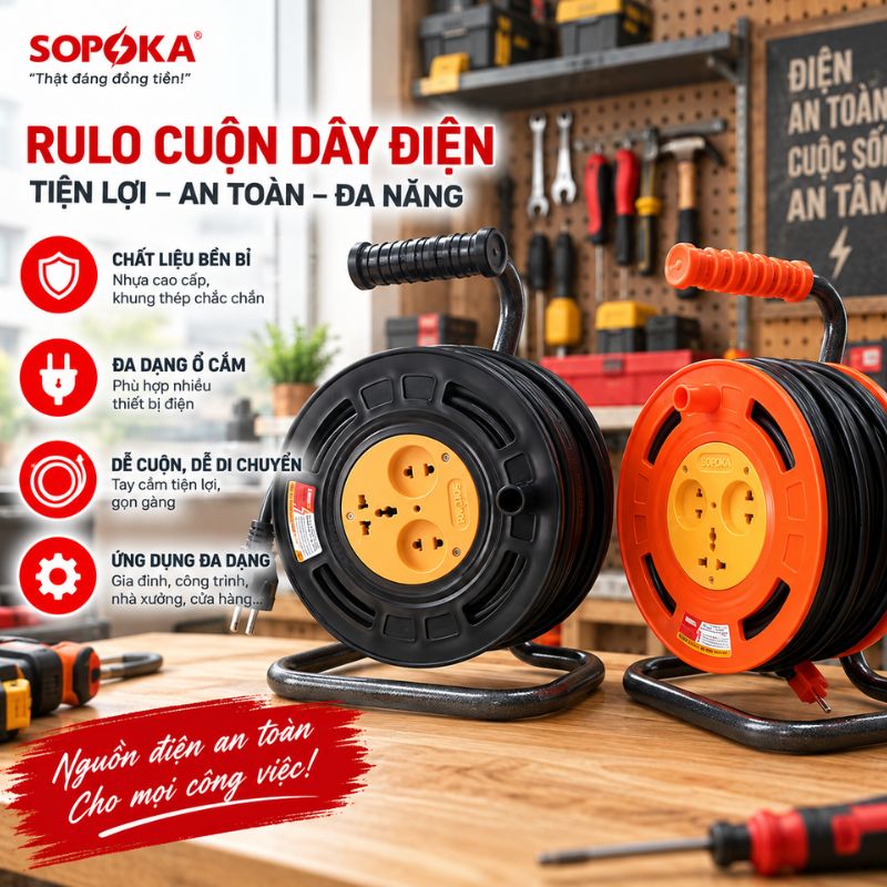 Rulo Cuộn Dây Điện Công Suất 3500W