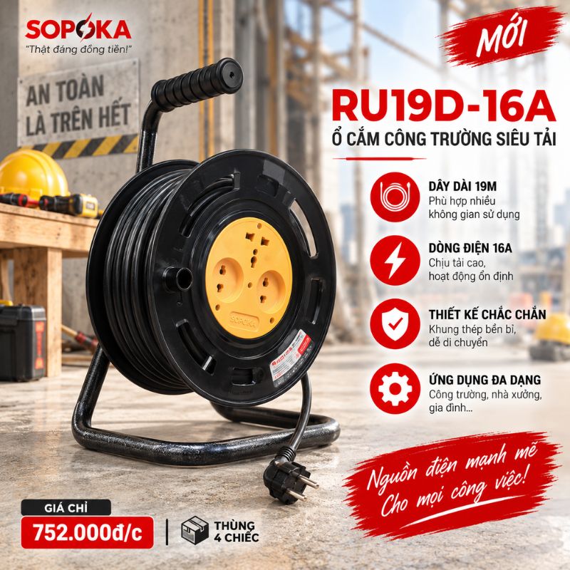 Rulo Cuộn Dây Điện Công Suất 3500W
