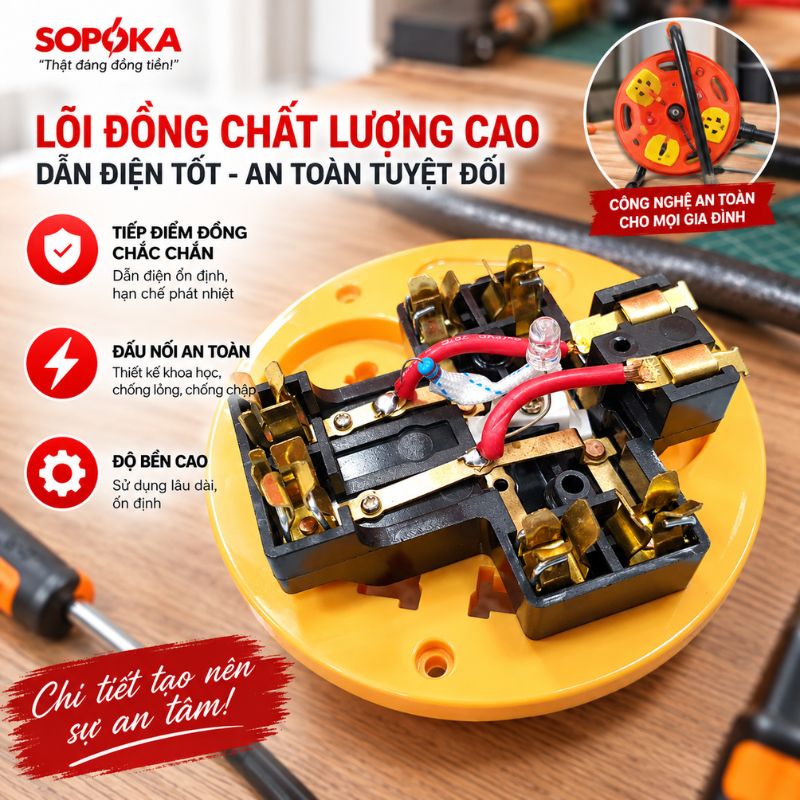 Rulo Cuộn Dây Điện Công Suất 3500W