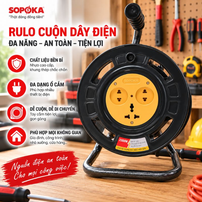Rulo Cuộn Dây Điện Công Suất 3500W