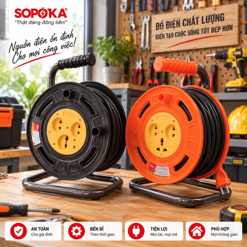 Rulo Cuộn Dây Điện Công Suất 3500W