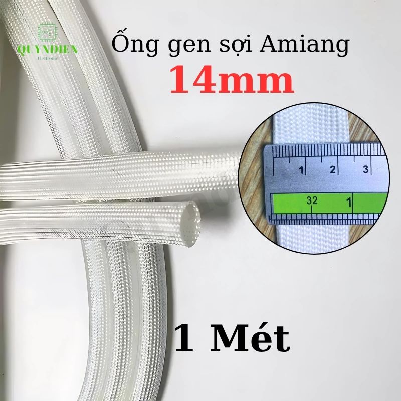 Ống Gen Sợi Thủy Tinh AMIANG Chịu Nhiệt Cao - Ống Gen Chống Cháy - Nhiều Size