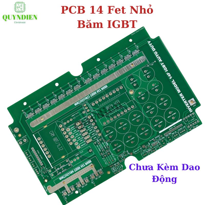 PCB bo mạch kích điện 14 fet nhỏ cách li băm IGBT ( Chưa có Dao động) (sợi thủy tinh FR4)