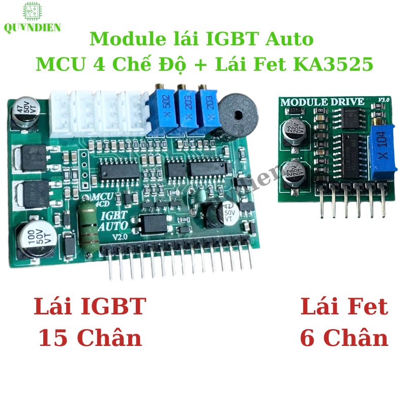 PCB mạch 32 fet 2 biến áp EE55 Băm IGBT auto nguồn nước KÈM dao động 6 Chân KA3525 + Lái MCU 4 Chế độ