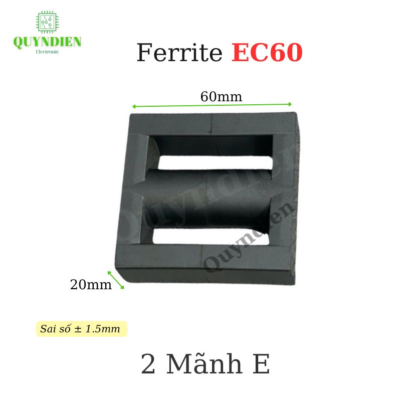 Lõi Biến áp xung EC60 Tròn Nằm (13+13)