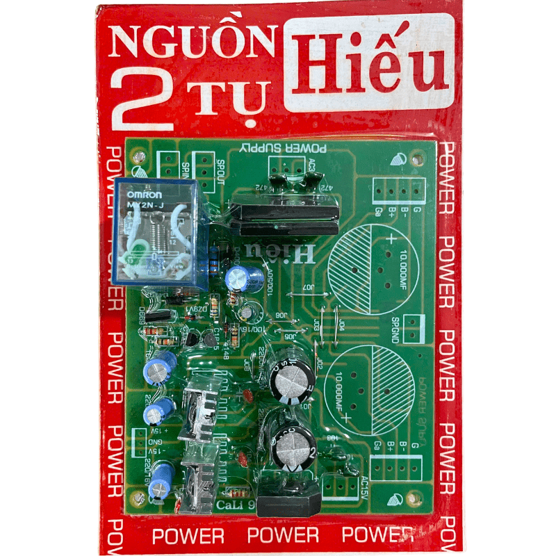 Bo nguồn 2 tụ dùng cho Echo, bo Music, bo Master, bo khuếch đại, amply 35V