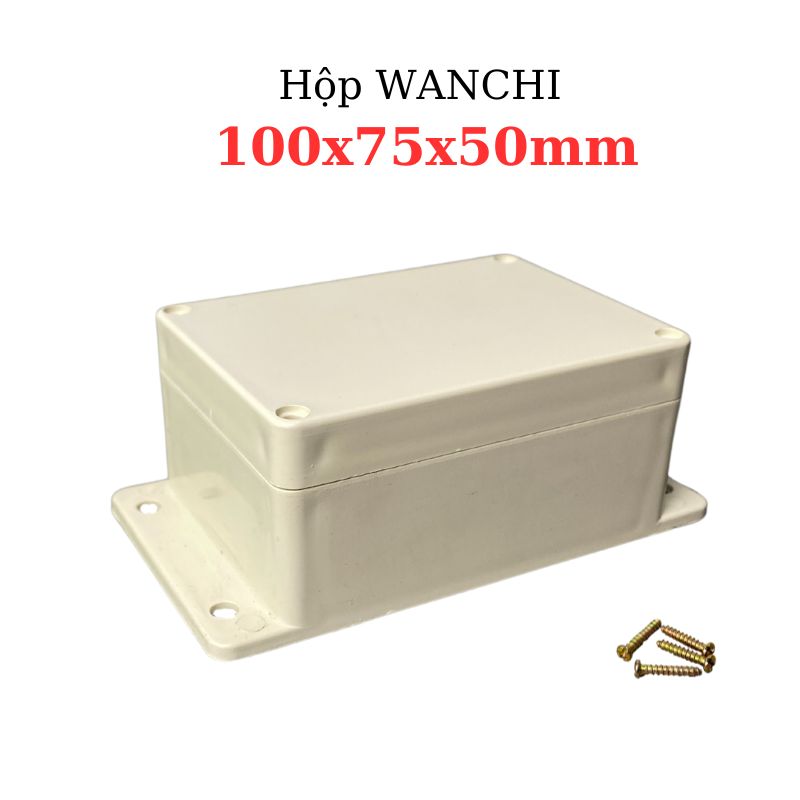Hộp Nhựa WANCHI 100X75X50mm Màu Trắng