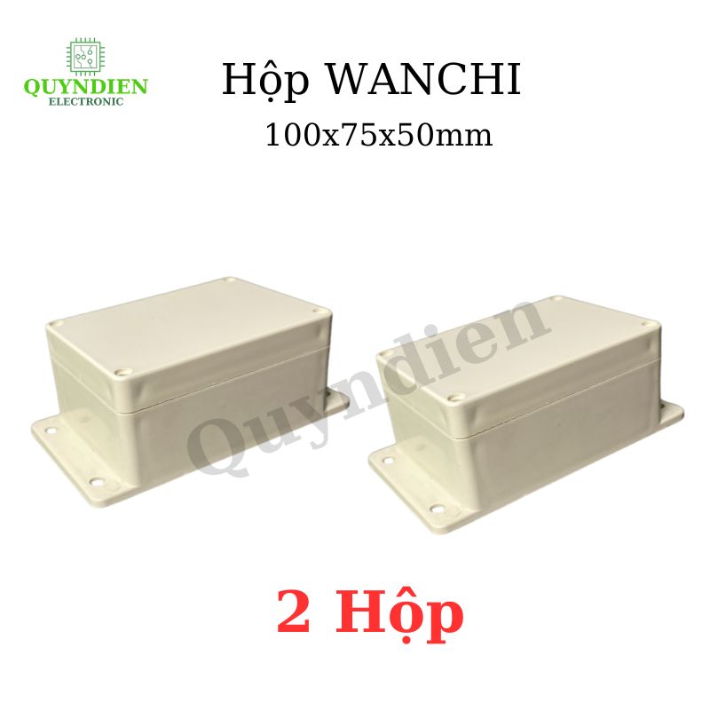 Hộp Nhựa WANCHI 100X75X50mm Màu Trắng