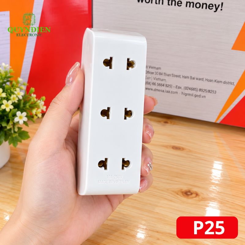 Phích Cắm Đầu Nối Chia Điện Cổ Xoay 5 Cửa SOPOKA