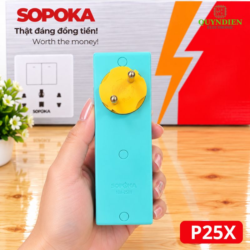 Phích Cắm Đầu Nối Chia Điện Cổ Xoay 5 Cửa SOPOKA