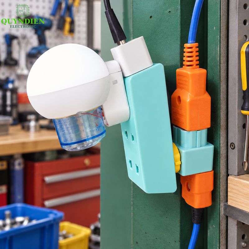 Phích Cắm Đầu Nối Chia Điện Cổ Xoay 5 Cửa SOPOKA