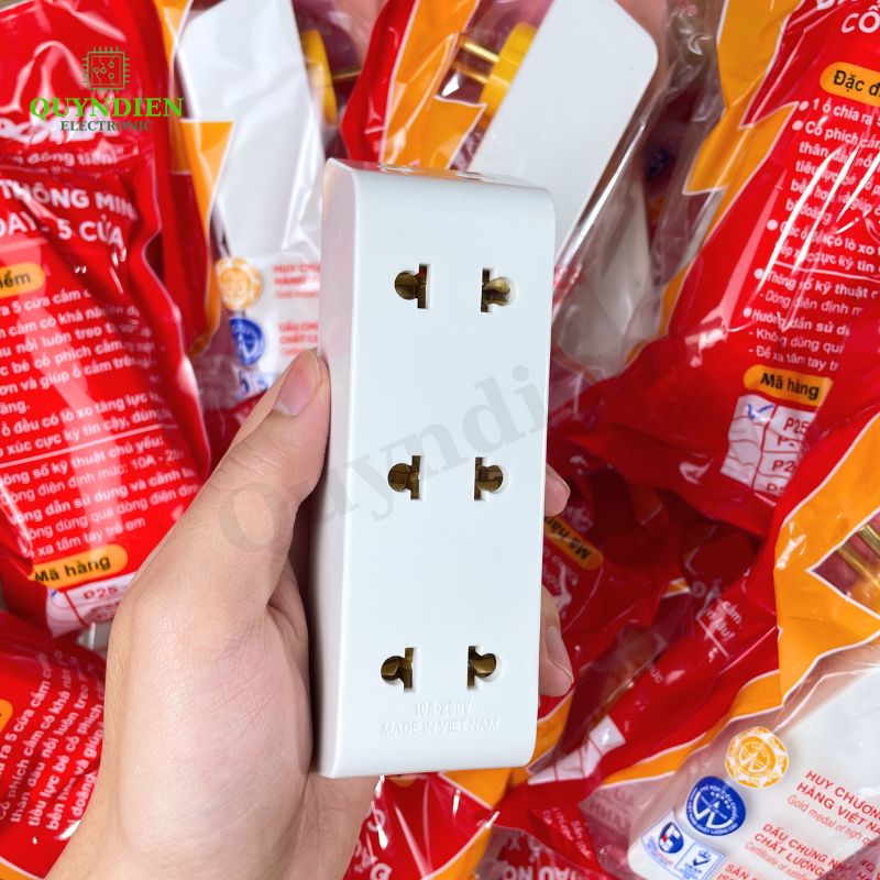 Phích Cắm Đầu Nối Chia Điện Cổ Xoay 5 Cửa SOPOKA
