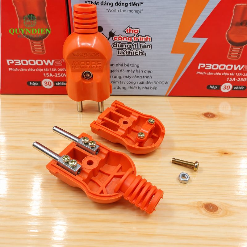 Phích Cắm Điện Siêu Chịu Tải P3000W2+