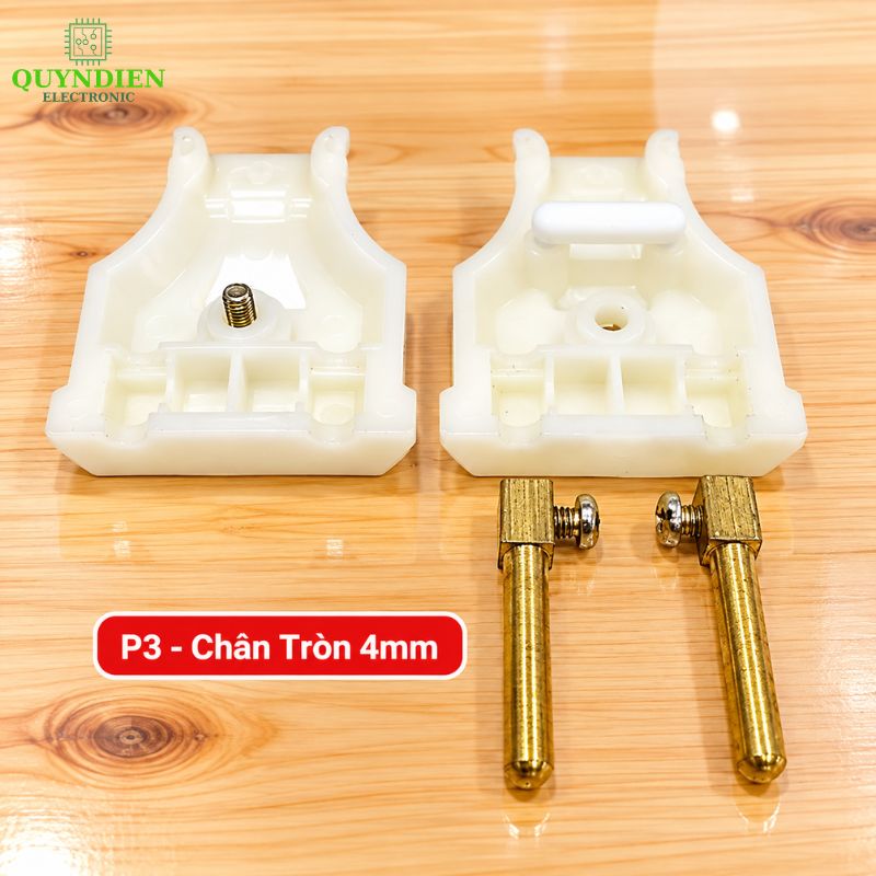 Phích cắm điện dương chân tròn 4mm chống vỡ SOPOKA P3