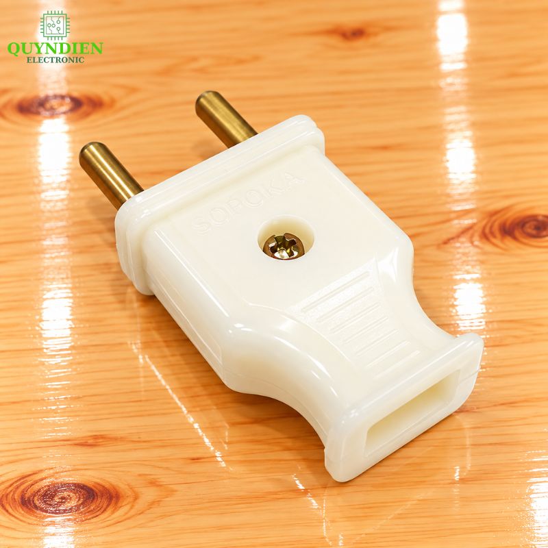 Phích cắm điện dương chân tròn 4mm chống vỡ SOPOKA P1