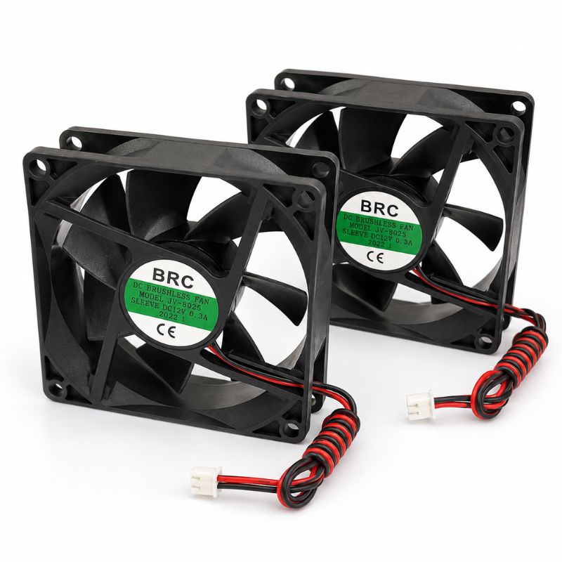 Quạt Tản Nhiệt 12V 8x8x2.5cm 0.30A - Quạt Làm Mát Bo Mạch, Nguồn Xung, Thiết Bị Điện Tử
