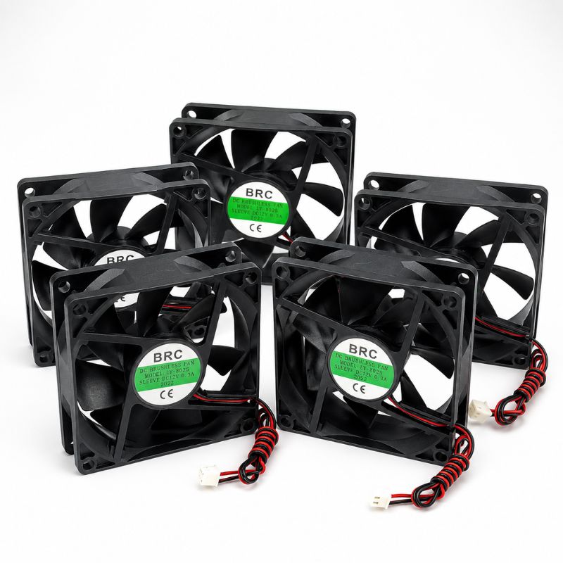 Quạt Tản Nhiệt 12V 8x8x2.5cm 0.30A - Quạt Làm Mát Bo Mạch, Nguồn Xung, Thiết Bị Điện Tử