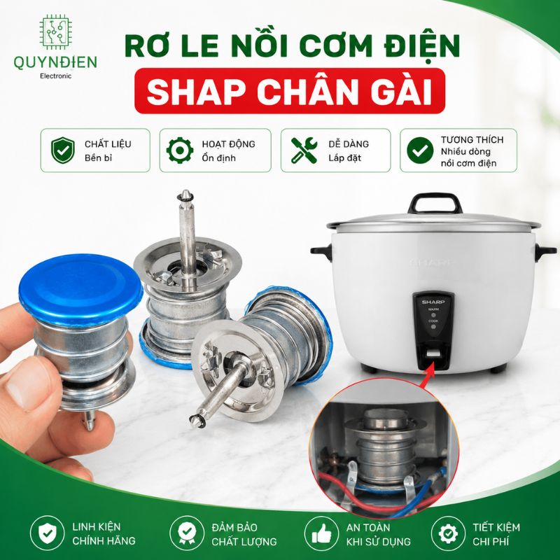Rơ le nồi cơm điện SHAP chân gài