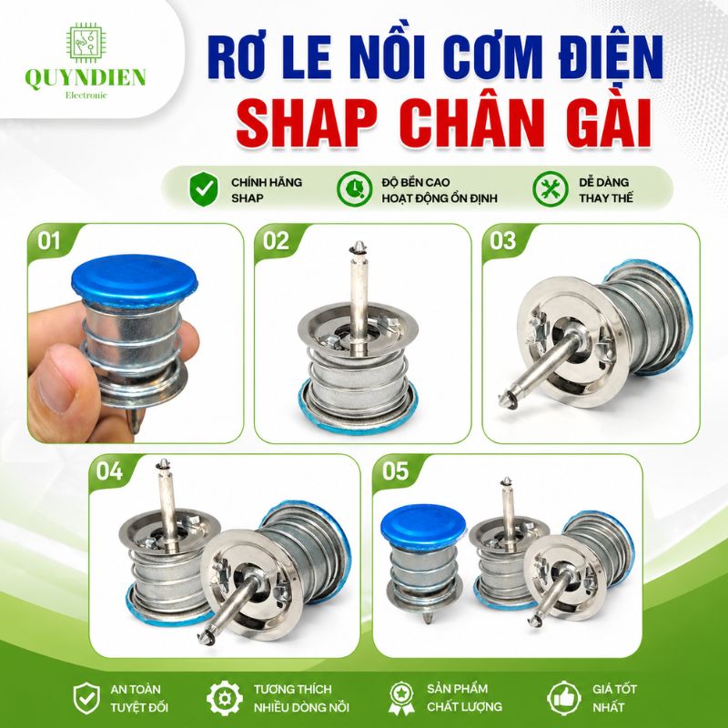 Rơ le nồi cơm điện SHAP chân gài