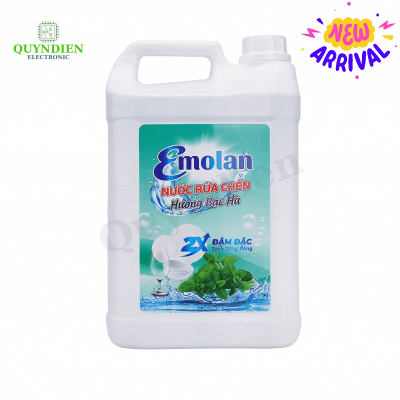 Nước rửa chén Emolan hương BẠC HÀ - 5L