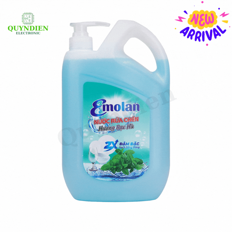 Nước rửa chén Emolan hương BẠC HÀ - 2.1L