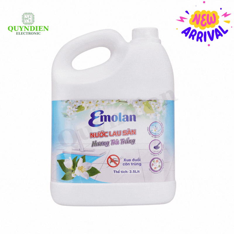 Nước lau sàn Emolan hương TRÀ TRẮNG - 3.5L