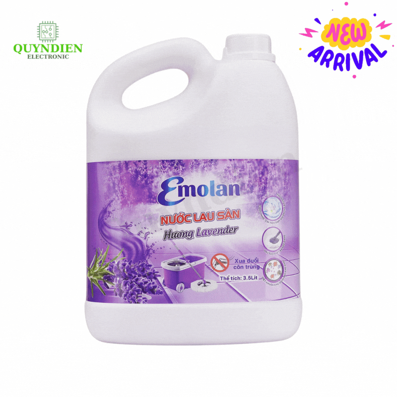 Nước lau sàn Emolan hương LAVENDER - 3.5L